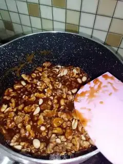 Make Caramel walnut peanut souffle step 6