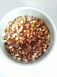 Make Caramel walnut peanut souffle step 7
