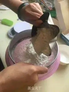Make Sun-color cream cake step 8