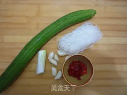 Make Garlic fan silk melon step 0