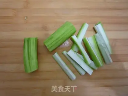 Make Garlic fan silk melon step 4