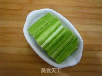 Make Garlic fan silk melon step 5