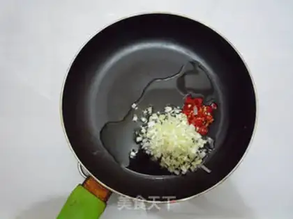 Make Garlic fan silk melon step 6