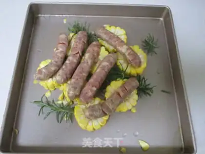 Make The flower sausage step 3