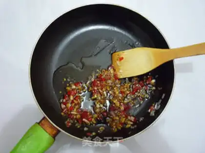Make Garlic fan silk melon step 8