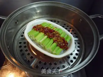 Make Garlic fan silk melon step 10