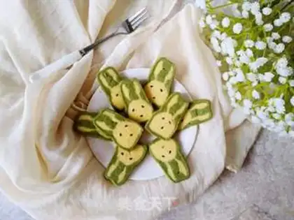 Make Tea rabbit cookies step 14
