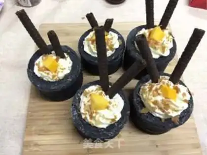 Make Black cup of cream step 18