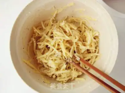 Make Vegetable potato pizza step 1