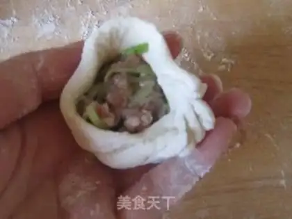 Make Porridge meat buns step 11
