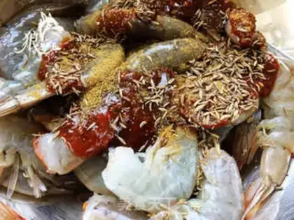 Make Garlic shrimp step 2