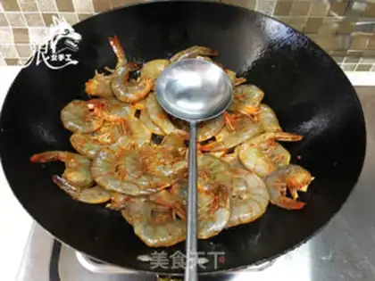 Make Garlic shrimp step 4
