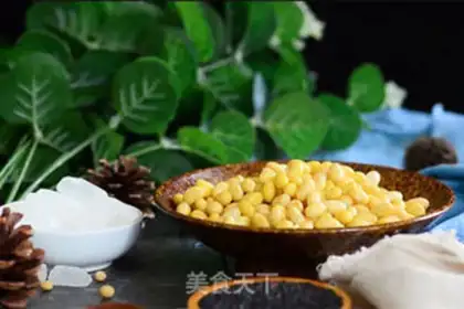 Make A glass of black soy step 0