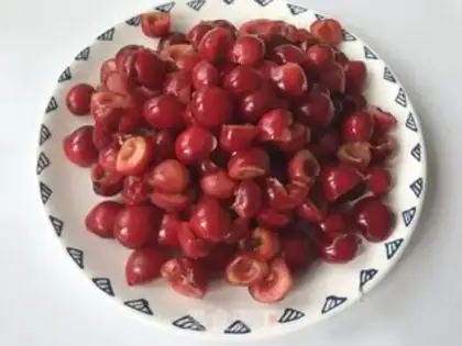 Make Cherry sugar step 1