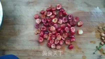 Make Cherry jelly mousse cake step 1