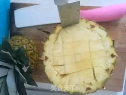 Make Pineapple rice step 2