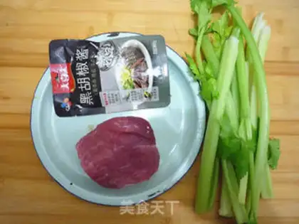 Make Celery and meat step 0