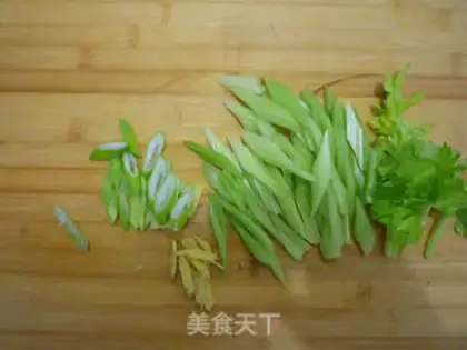 Make Celery and meat step 1