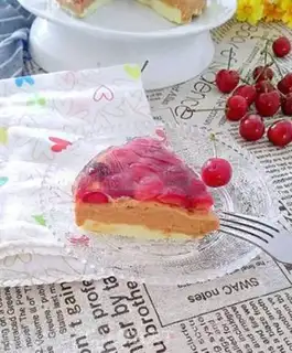 Make Cherry jelly mousse cake step 18