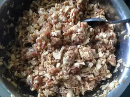 Make Dry meat buns step 2