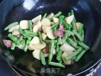 Make Sausage potatoes, beans step 2