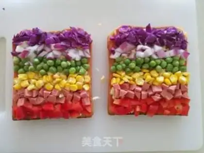 Make Rainbow toast step 3