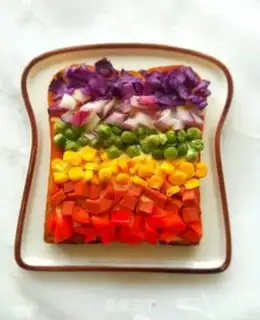 Make Rainbow toast step 5