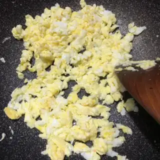Make Soybean fried rice step 1