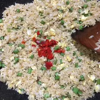 Make Soybean fried rice step 8