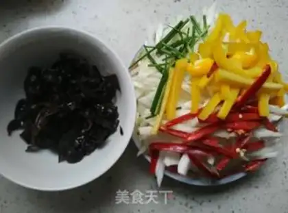 Make Pipples and cabbage step 1