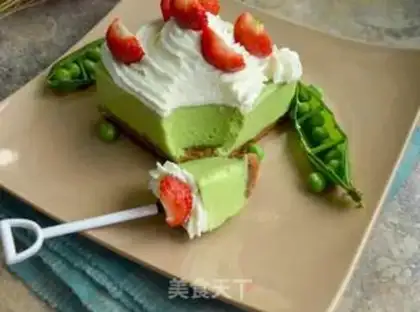 Make Peas mousse cake step 12