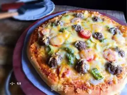 Make Beefball pizza step 9