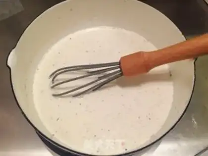 Make Vanilla magic cake step 1