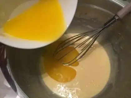 Make Vanilla magic cake step 3