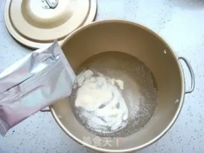 Make Mango pudding step 1