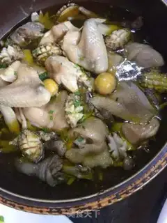 Make Abalone chicken step 1