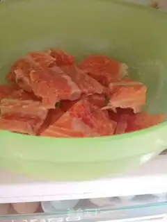 Make Fried salmon bones step 4