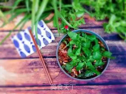 Make The mint rice line step 5