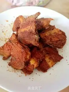 Make Fried salmon bones step 8