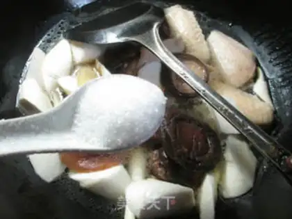Make The mushrooms are burning white step 8