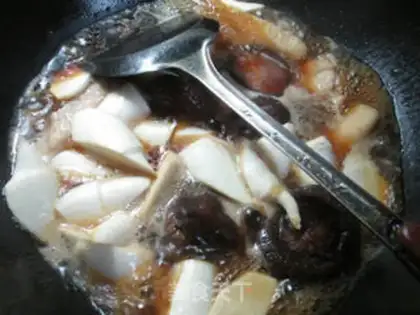 Make The mushrooms are burning white step 10