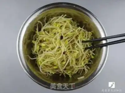 Make Cold bean sprouts step 2