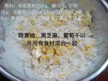 Make Black sesame grape dry toast step 0