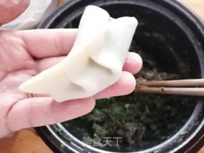 Make Porridge pork dumplings step 5