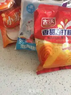Make Sesame peaches step 1
