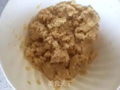 Make Sesame peaches step 2