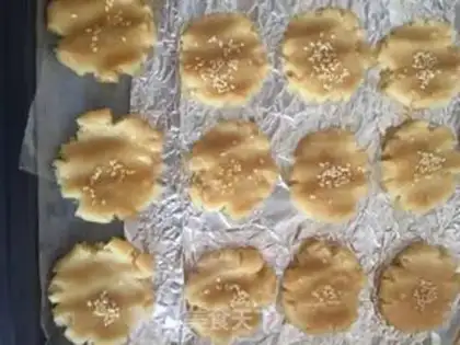 Make Sesame peaches step 4