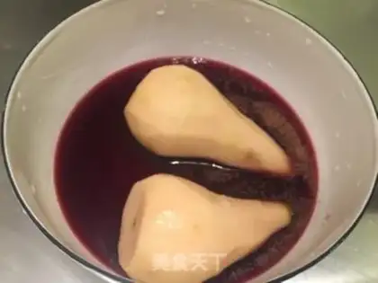 Make French wine pear tower step 2