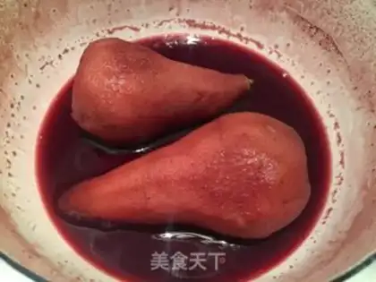 Make French wine pear tower step 3