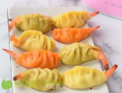 Make Colored shrimp dumplings step 6